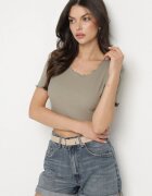  Tricou Verde închis Reiat din bumbac Adlesa