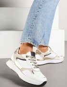 tulipano Adidași Albi Decorați cu inscripție și cu imprimeu leopard Wakkaria