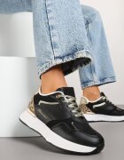 tulipano Adidași Negri Decorați Cu text și imprimeu leopard Wakkaria