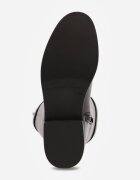 tulipano Cizme în stilul ofițeresc decorate cu dungă cu cataramă Varian Negre