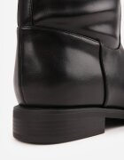 tulipano Cizme în stilul ofițeresc decorate cu dungă cu cataramă Varian Negre