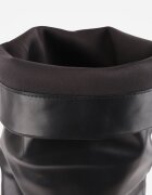 tulipano Cizme înalte cu toc stiletto carâmb șifonat și vârf ascuțit Velenase Negre