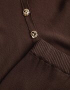 unigirl Compleu Maro Elegant din Tricot cu Vâscoză Cardigan și Fustă Uneva