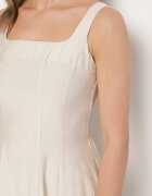unigirl Rochie Bej Vâscoză cu croială cloș și decolteu pătrat Avmila