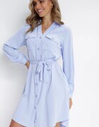 unigirl Rochie cămașă Albastră Din bumbac Aravia