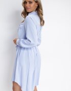 unigirl Rochie cămașă Albastră Din bumbac Aravia