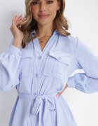 unigirl Rochie cămașă Albastră Din bumbac Aravia