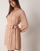 unigirl Rochie cămașă Roz de bumbac Aravia