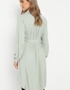 unigirl Rochie cămașă verde deschis de bumbac Aravia