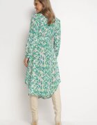 unigirl Rochie cămașă verde Midi cu curea elastică cu imprimeu abstract Demoni