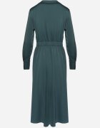 unigirl Rochie Evazată Verde cu croi de cămașă cu imitație de buzunare și elastic în talie Rizza