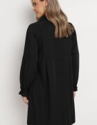 unigirl Rochie Neagră Lejeră Tip Cămașă Momessa