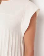 unigirl Rochie Plisată Bej cu Mânecă Scurtă Nlea