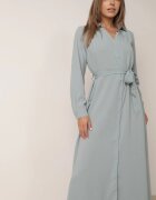 unigirl Rochie tip cămașă Albastră Descheiabilă cu mâneci reglabile Grimoire