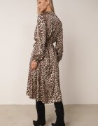 unigirl Rochie Tip cămașă Midi Maro cu imprimeu leopard Chaitra