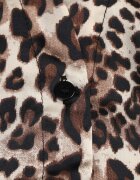 unigirl Rochie Tip cămașă Midi Maro cu imprimeu leopard Chaitra