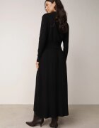unigirl Set tricot elegant cu nasturi aurii cu viscoză Cumeria Negru