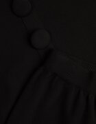 unigirl Set tricotat cu viscoză tunică cu curea și pantaloni Moarill Negru