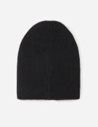 versoli Căciulă din viscoză în stil clasic Beanie cu strat dublu de tricotaj Debnat Neagră