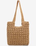versoli Geantă Bej închis de plajă tip shopper în stil boho Galira