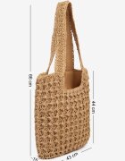 versoli Geantă Bej închis de plajă tip shopper în stil boho Galira
