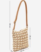 versoli Geantă de plajă bej cu model geometric Odilisse