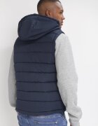  Vestă Bleumarin Matlasată cu Glugă Andrasia