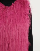  Vestă Fucsia Din blană cu buzunare oblice Venzira