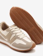via giulia Adidași Bej cu bandă metalică și model geometric Tosvella