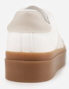 via giulia Sneakers Alb-Bej în Stil Tenisi cu Dungi Nilomira