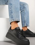 via giulia Sneakers Negri Clasici cu Talpă Groasă Ardisne