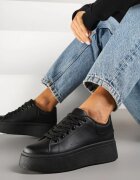 via giulia Sneakers Negri Clasici cu Talpă Groasă Ardisne