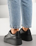 via giulia Sneakers Negri Clasici cu Talpă Groasă Ardisne