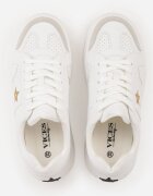vices Adidași Alb-Auriu cu Talpă Groasă decorate cu Stea Fenalia