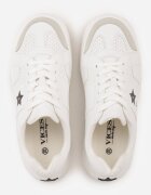 vices Adidași Alb-Negri pe Talpă Groasă Decorați cu o Stea Fenalia