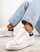 vices Adidași Alb-Negru cu Talpă Groasă Hypnotic