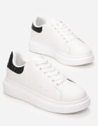 vices Adidași Alb-Negru cu Talpă Groasă Hypnotic