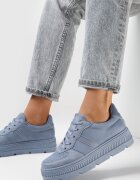 vices Adidași Albaștri cu Talpă Groasă cu Relief Try to Forget