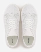 vices Adidași Albi Ajurate pe Talpă Groasă cu Relief Luminise