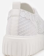 vices Adidași Albi Ajurate pe Talpă Groasă cu Relief Luminise