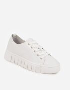 vices Adidași Albi cu șireturi cu talpă plată Firori