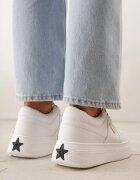 vices Adidași Albi cu Talpă Groasă cu Aplicație Triunghiulară Meanata