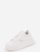 vices Adidași Albi cu Talpă Groasă și Striații Decorați cu o Steluță Natevia
