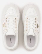 vices Adidași Albi pe Talpă Groasă cu Imprimeuri Decorați cu Aplicație Cezar