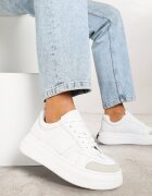 vices Adidași Albi pe Talpă Groasă Decorați cu o Stea Fenalia
