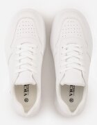 vices Adidași Albi pe Talpă Groasă Reliefată Riovelle