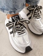 vices Adidași Argintii în Stil Streetwear cu Talpă Groasă Ilinatea