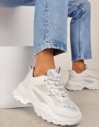vices Adidași Bej cu șireturi cu talpă groasă cu elemente reflectorizante Xerxia