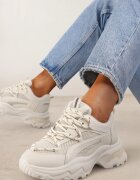 vices Adidași Bej cu șireturi cu talpă groasă cu elemente reflectorizante Xerxia