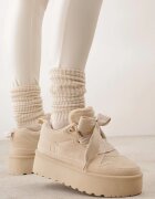 vices Adidași Bej în stil apres-ski pe platformă cu blană decorativă Nalirea